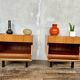 Pair of minimalist vintage bedside tables – 60s look