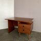 Bureau vintage en acajou, 1950, restauré