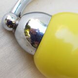 Wall lamp stainless steel and coloured opaline