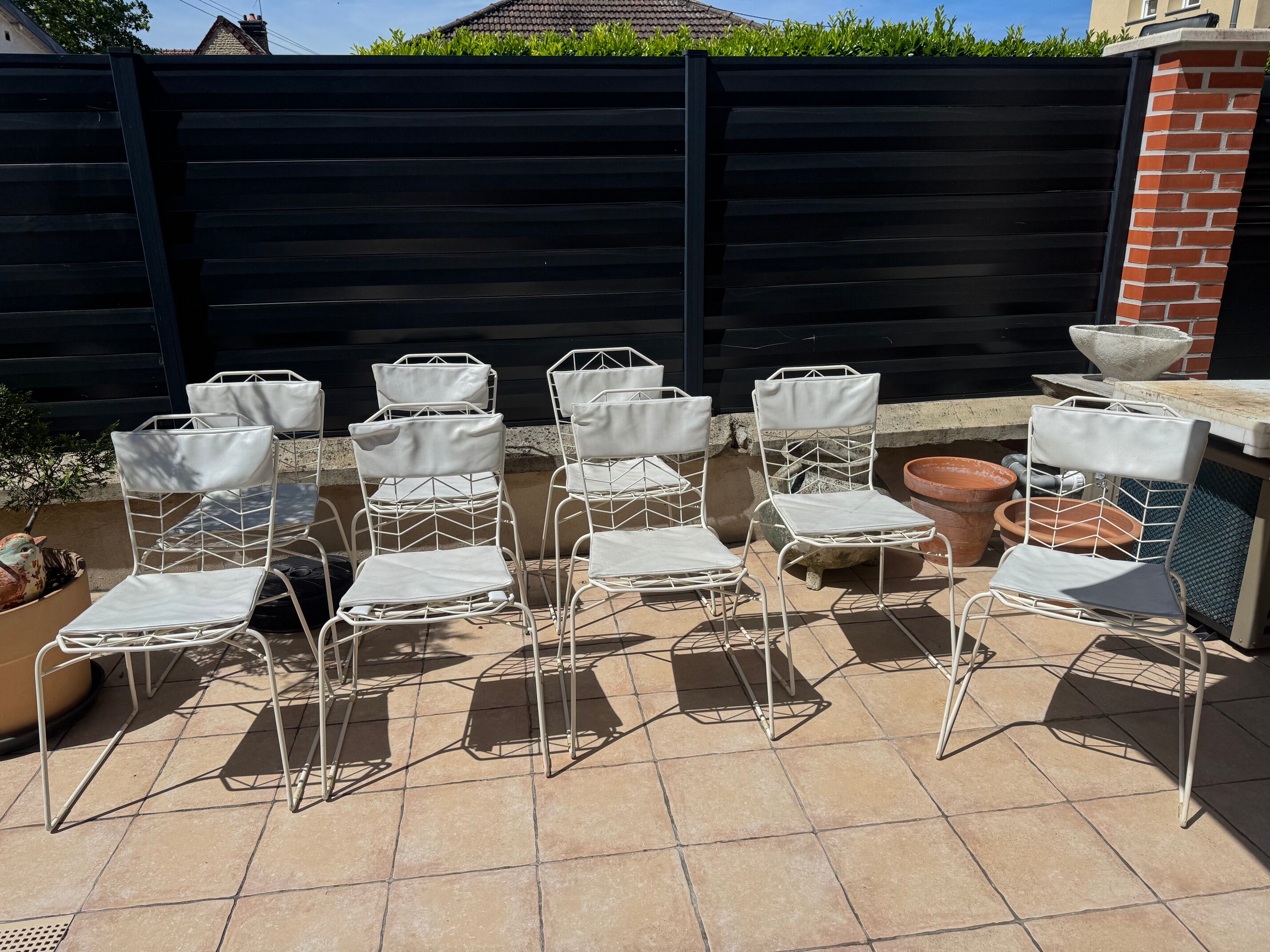 8 vintage chairs
