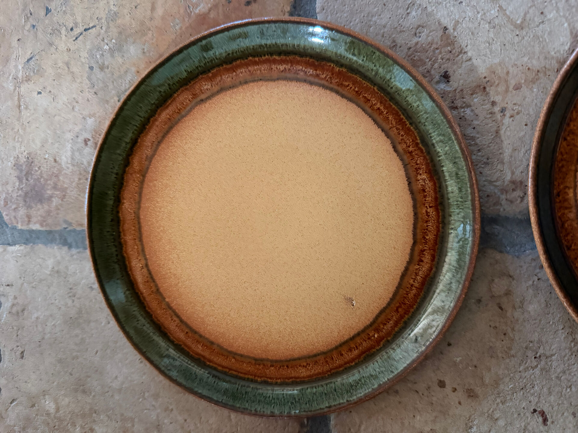 Assiettes à dessert en grès Badonviller