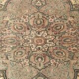 Brown & Cream Handmade Persian Rug, 196x260Cm