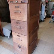Antique trade furniture - oak filing cabinet - 1930s/40s