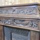 Breton chestnut fireplace mantle of the early twentieth century