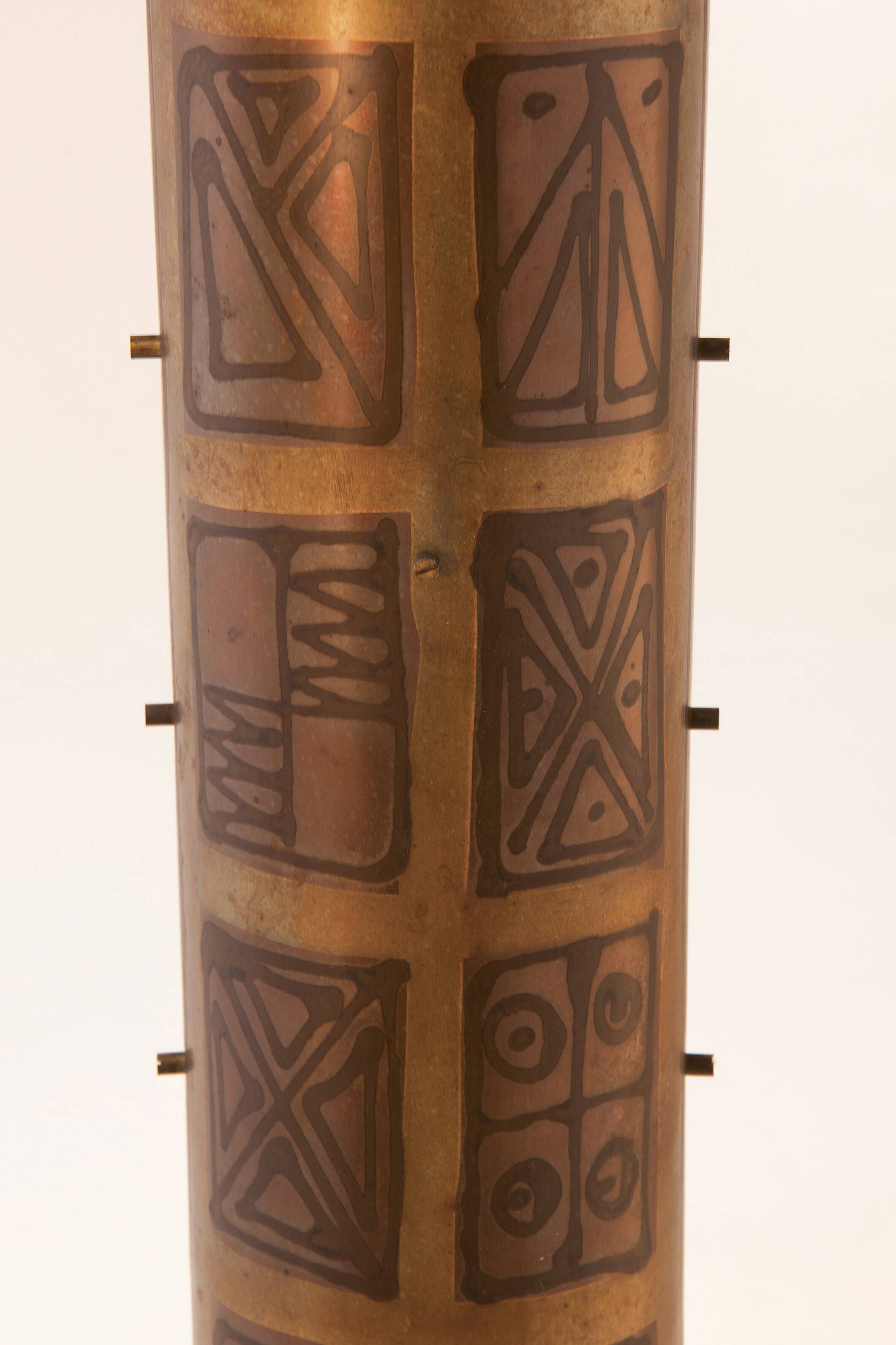 Lampadaire brutaliste italien