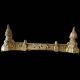 3 gilded bronze fireplace accessories 2 andirons and 1 fire bar