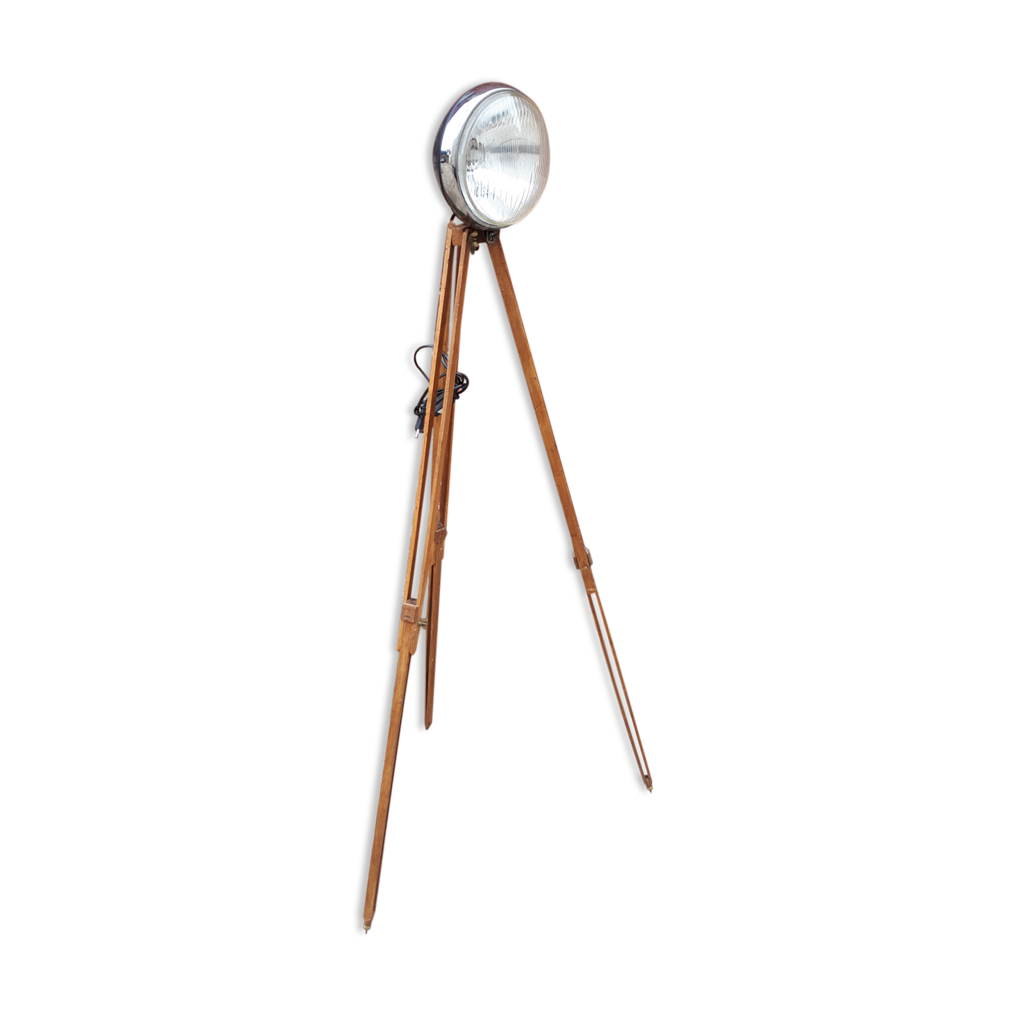 Projector industrial marchal lighthouse on tripod wood adjustable in height