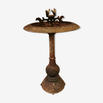 Cast iron bird bath