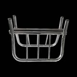 Vintage chrome metal magazine rack