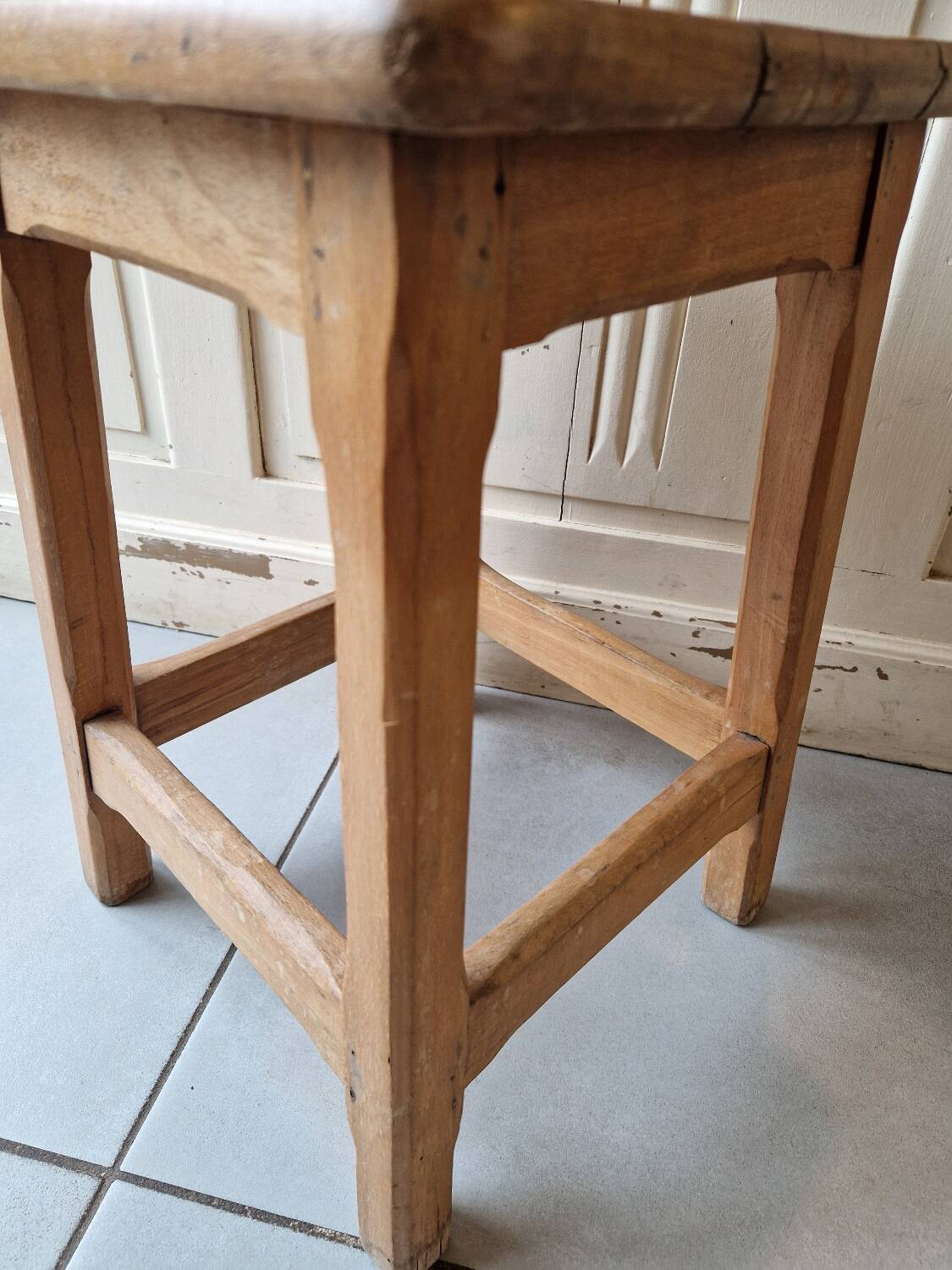 Antique vintage workshop stool