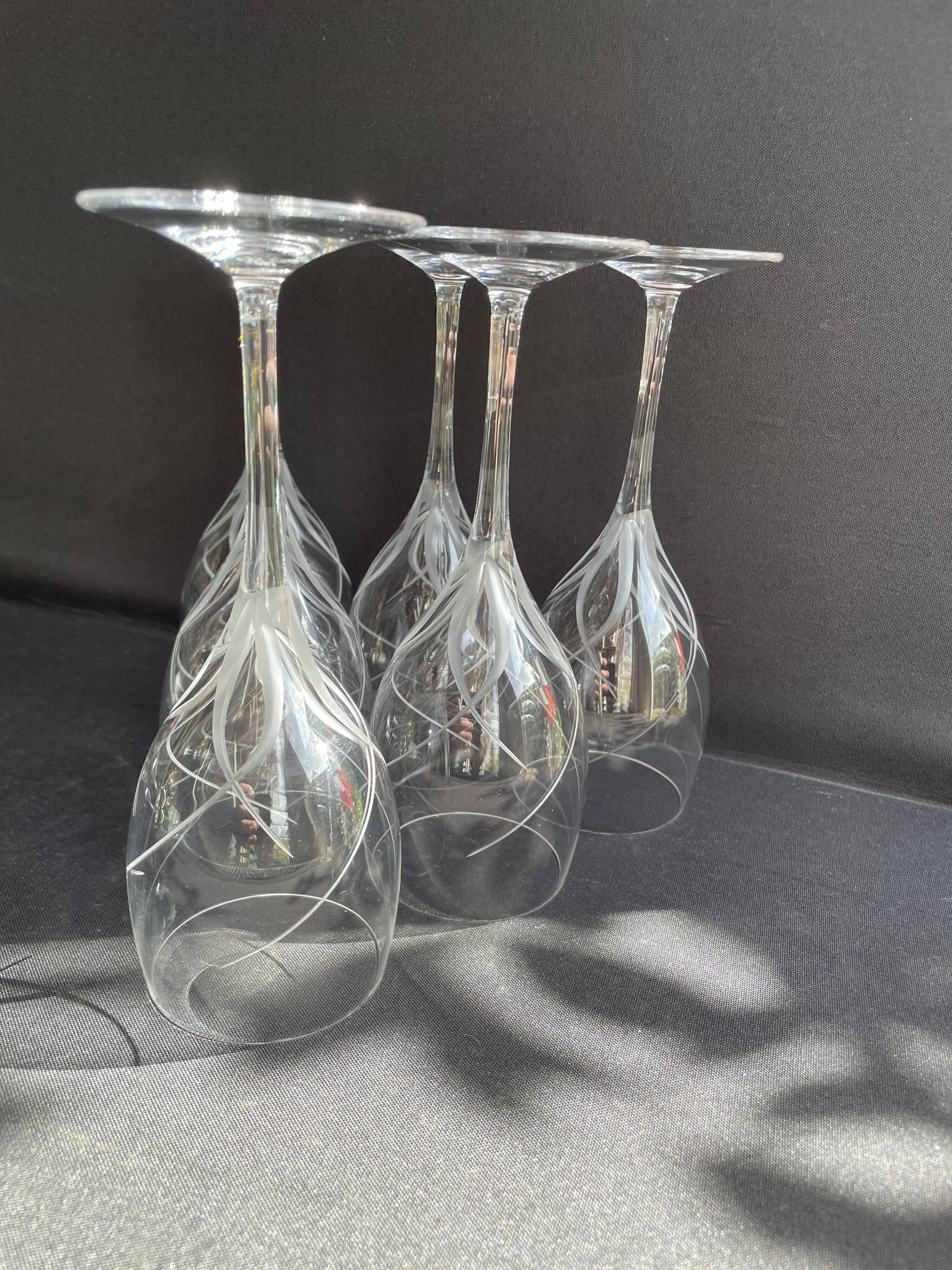 6 wine glasses – Cristalleries Royales de Champagne