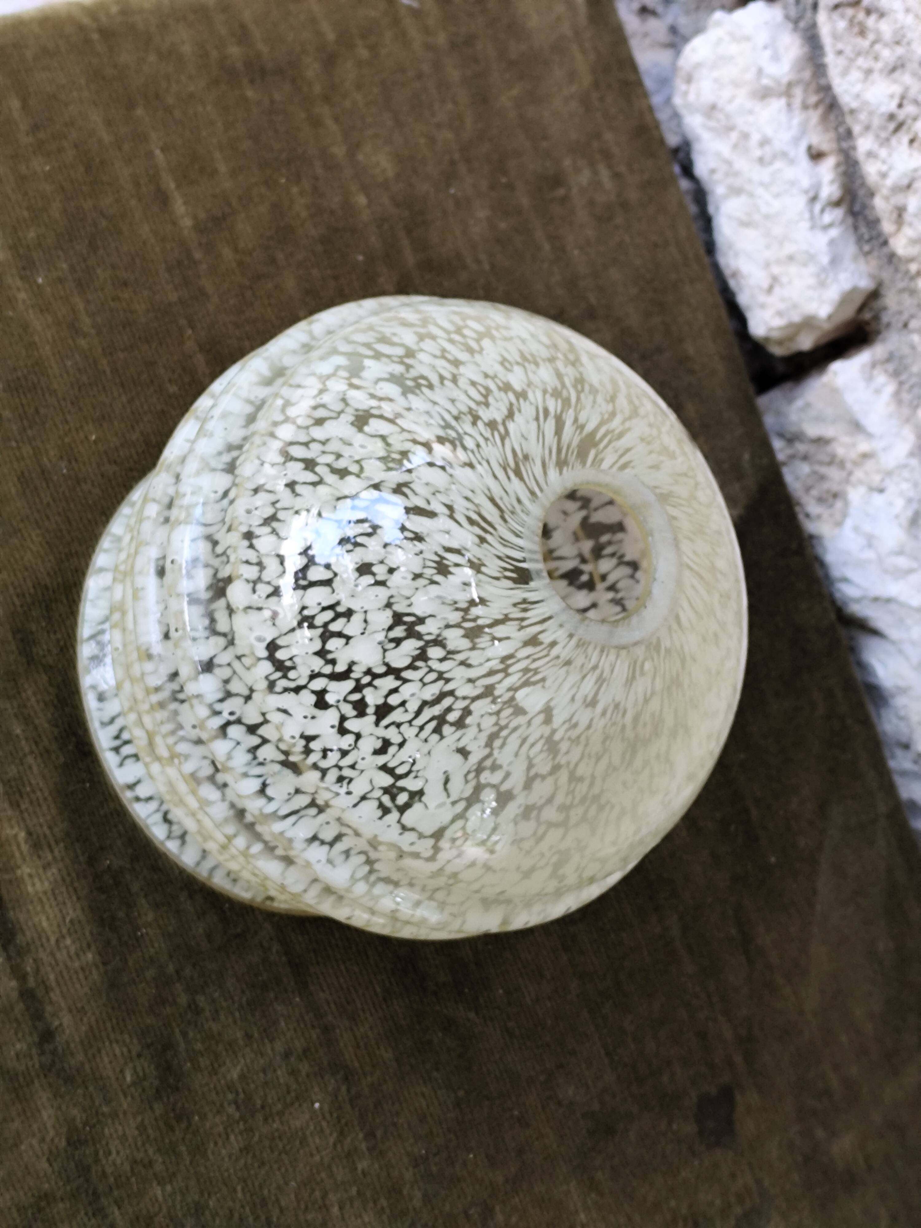 Speckled glass globe