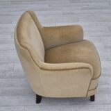 1970s, Danish lounge chair, original condition, furniture velour.