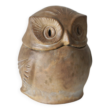 Ceramic owl sculpture - signed Agnès Escala - France, 1960s