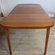Vintage Scandinavian teak table 130 cm plus 2 extensions 1960 Sweden