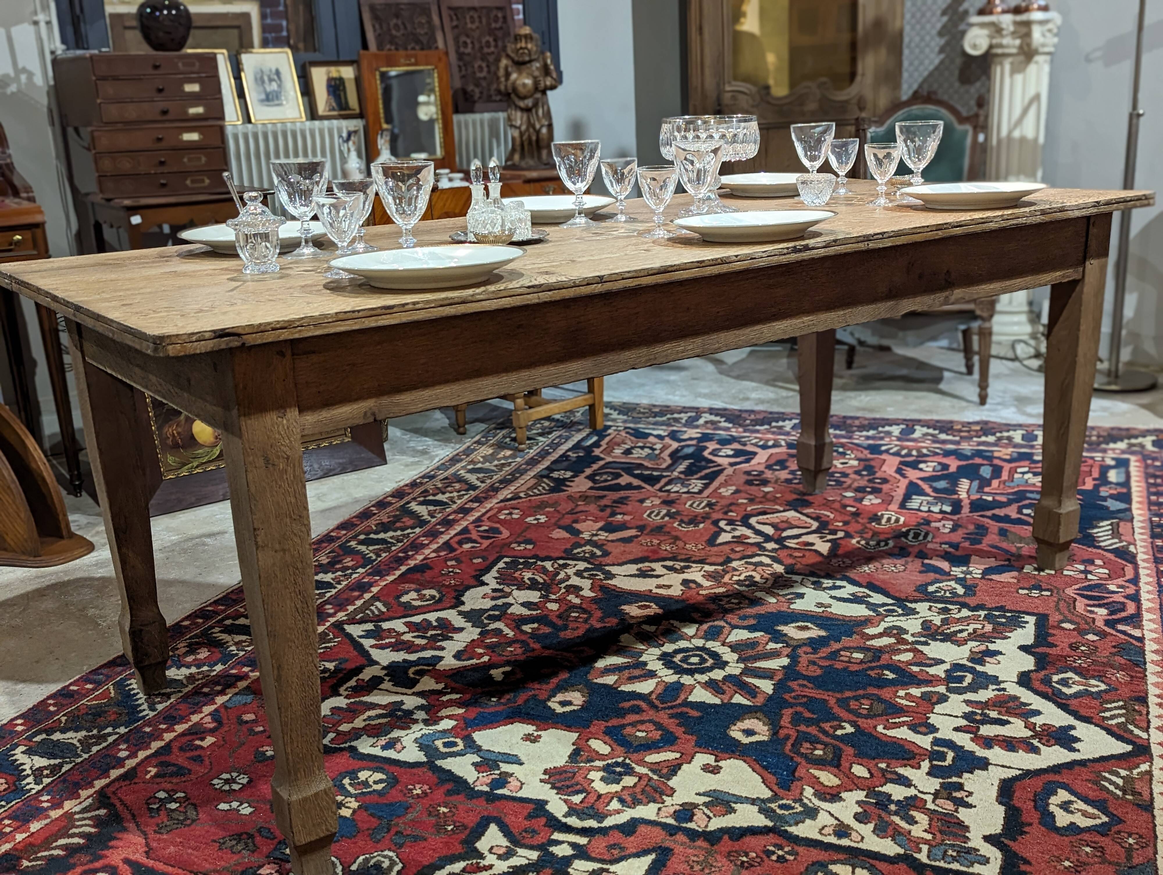 Oak farm table