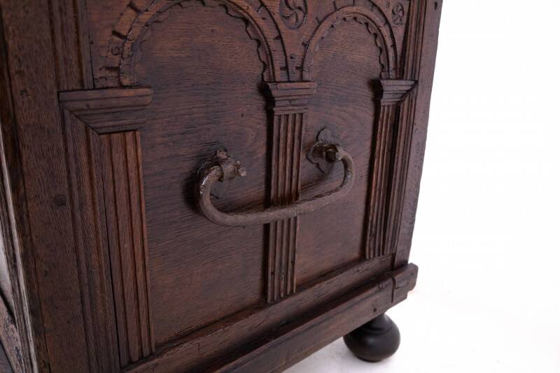 Antique chest from the mid-19th century, France.