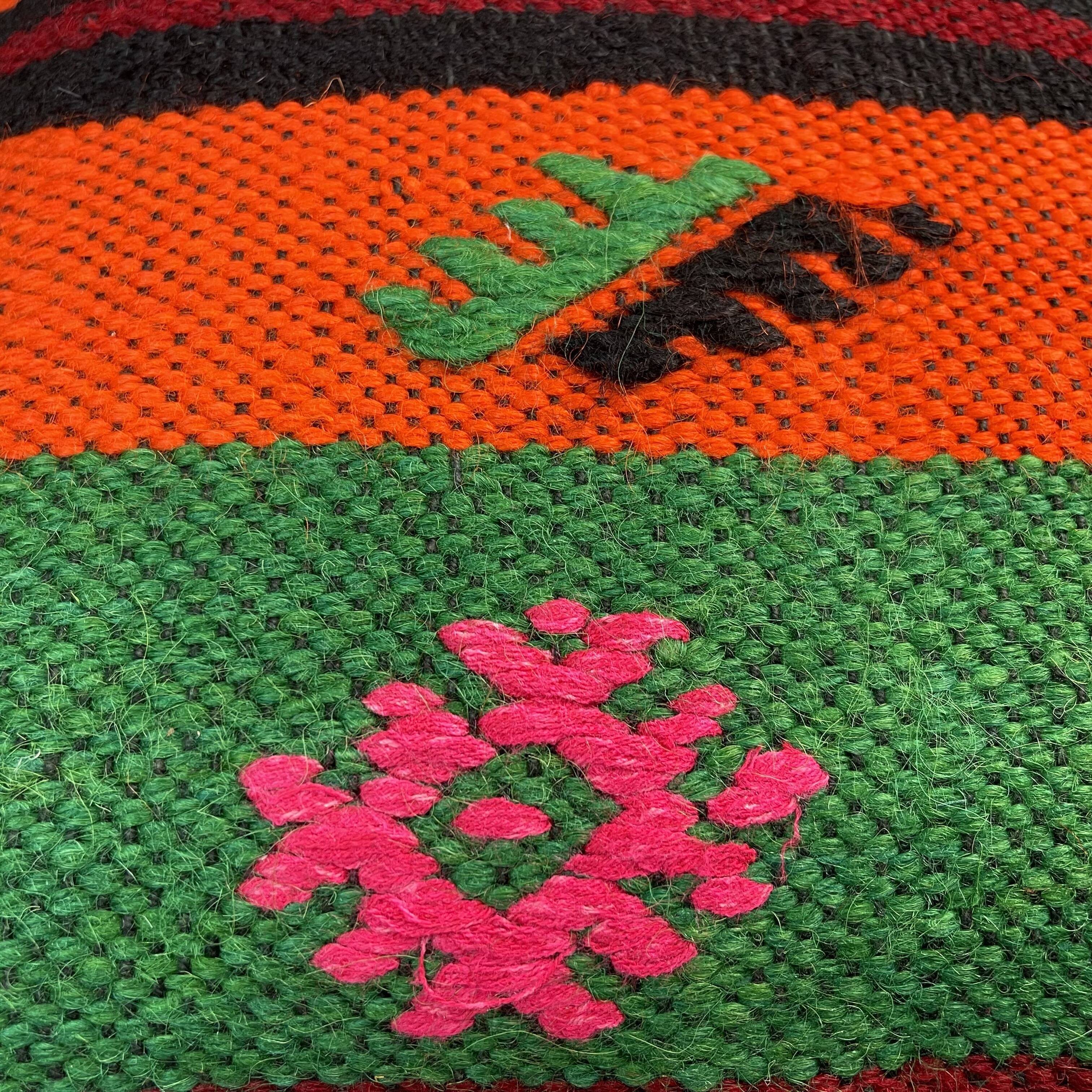 Housse de coussin en Kilim turc vintage 40x40cm