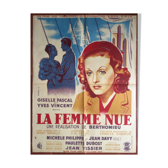 Cinema poster The Montmartre, painter 60x80cm 1949