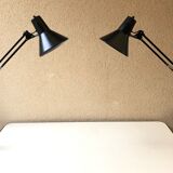 Office lamp architect twist t1 vintage design 70s black matte 2 available