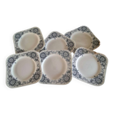 Assiettes plates terre de fer Longchamp Médicis