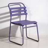 Anciennes chaises de patio violettes (c.1920). Ensemble de 2 pièces