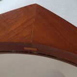 Teak mirror, design by Rimbert Sandholdt Denmark 1960, dimensions 42.5 cm