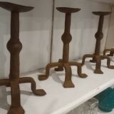 Set 4 steel candle holders