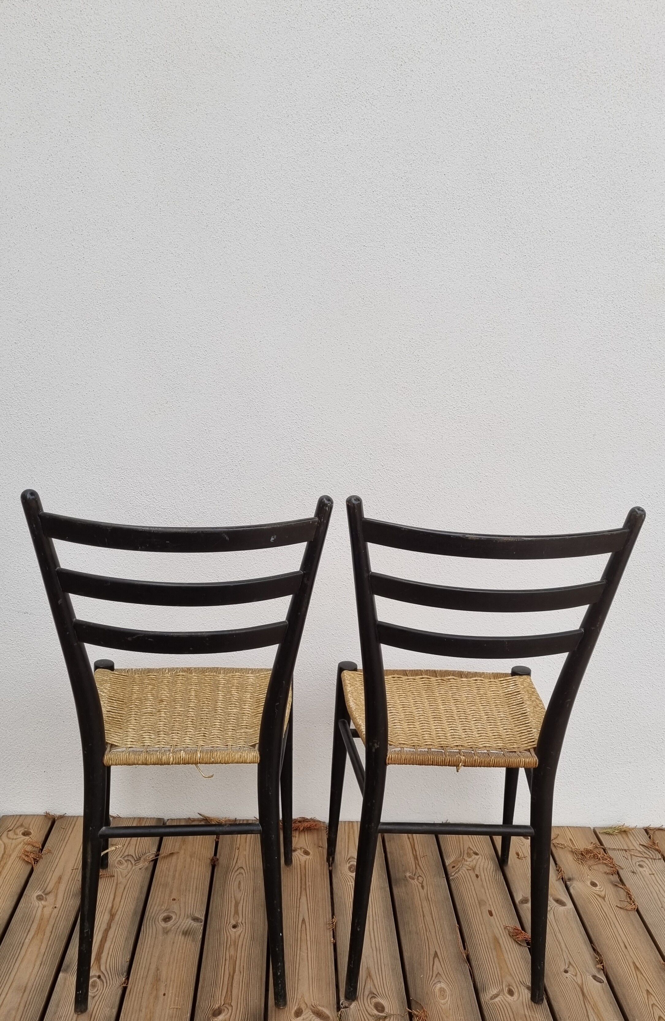 Paire chaises vintage italienne