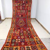 Handmade red Moroccan Berber rug