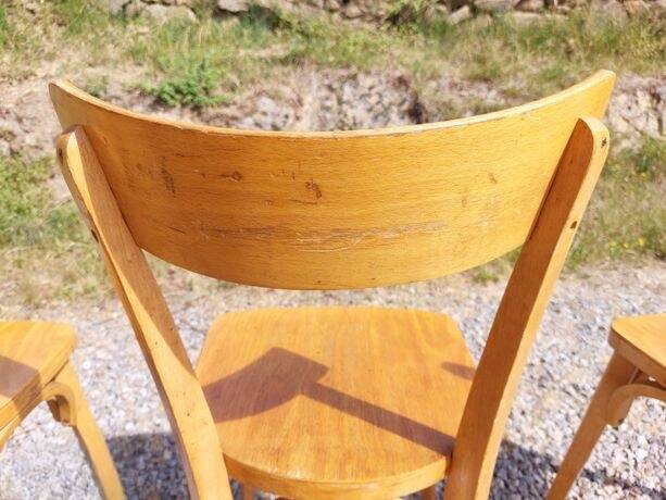 11 chaises bistrot vintage style Baumann