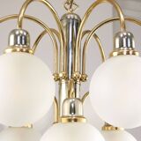 Vintage Orion Brass Ball Chandelier: Mid-Century Modern Sputnik Lighting