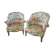 Paire de fauteuils crapaud