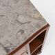 Art Deco cabinet in wood with a marble top, France, 1930s