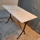 Table bistrot marbre