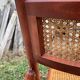 Pair of Italian folding chairs in vintage canning