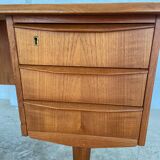 Vintage retro danish mid century teak desk 1960s