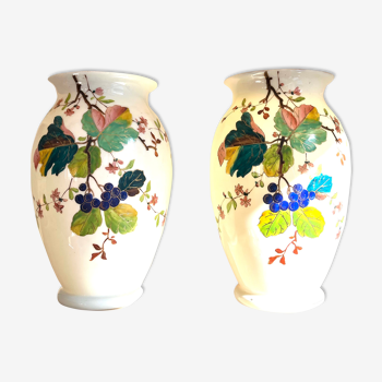 Pair of opaline vases early twentieth century