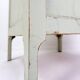 Vintage Green patinated wood Pedestal Cabinet Storage