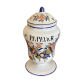Papaver Apothecary Pharmacy Pot (poppy) Rouen ceramic