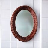 Wicker mirror