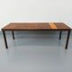 Vintage rectangular coffee table by Jean Jaffeux in steel and ceramic from the 60s