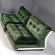 Modular velvet canapé Amanta by Mario Bellini for C&B Italia