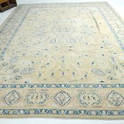 10x13 Blue & Peach Floral Antique 55s Persian Rug, 301x388Cm