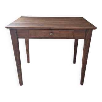 Old farmhouse side table in country style