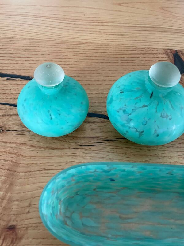 Ensemble de toilette, vide poche vintage