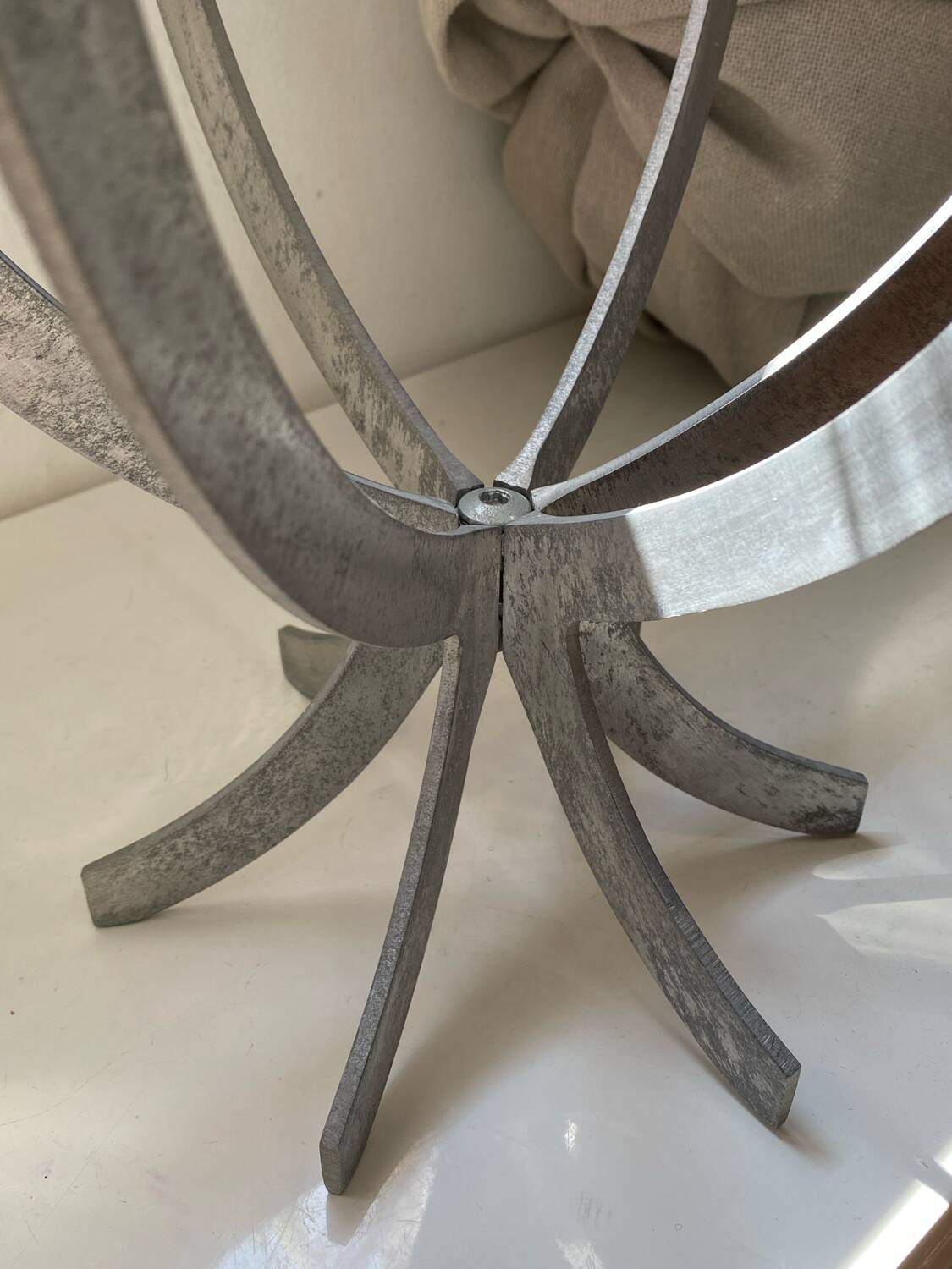 Aluminum candlestick, vintage Ikea, designer Sigga Heimish
