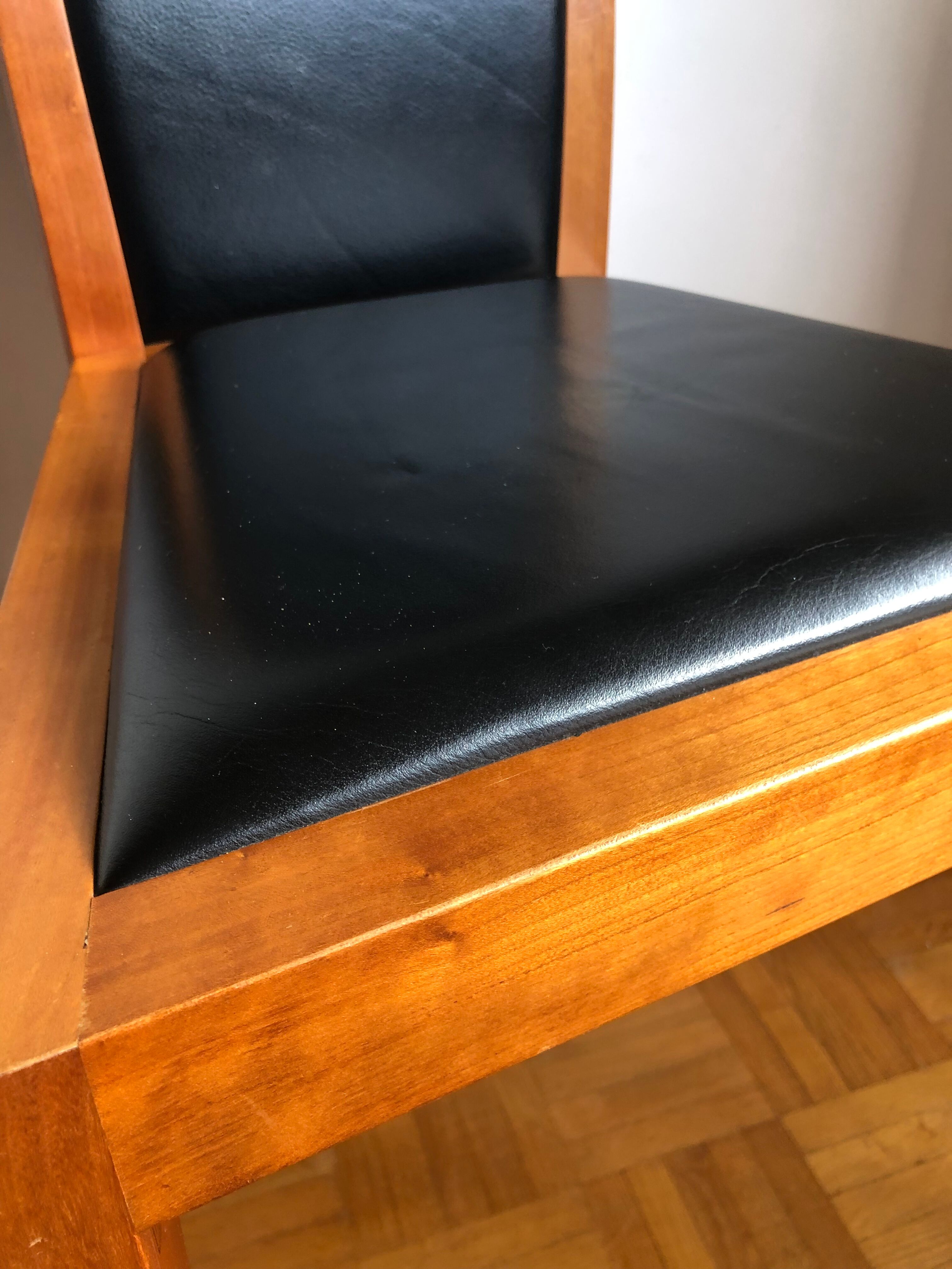 4 scandinavian leather chairs from Tranekær