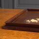Indochina tray mother-of-pearl marquetry bird decoration 1900