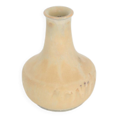 Petit vase de collection scandinave moderne du milieu du siècle en grès brun sable par Gunnar Borg